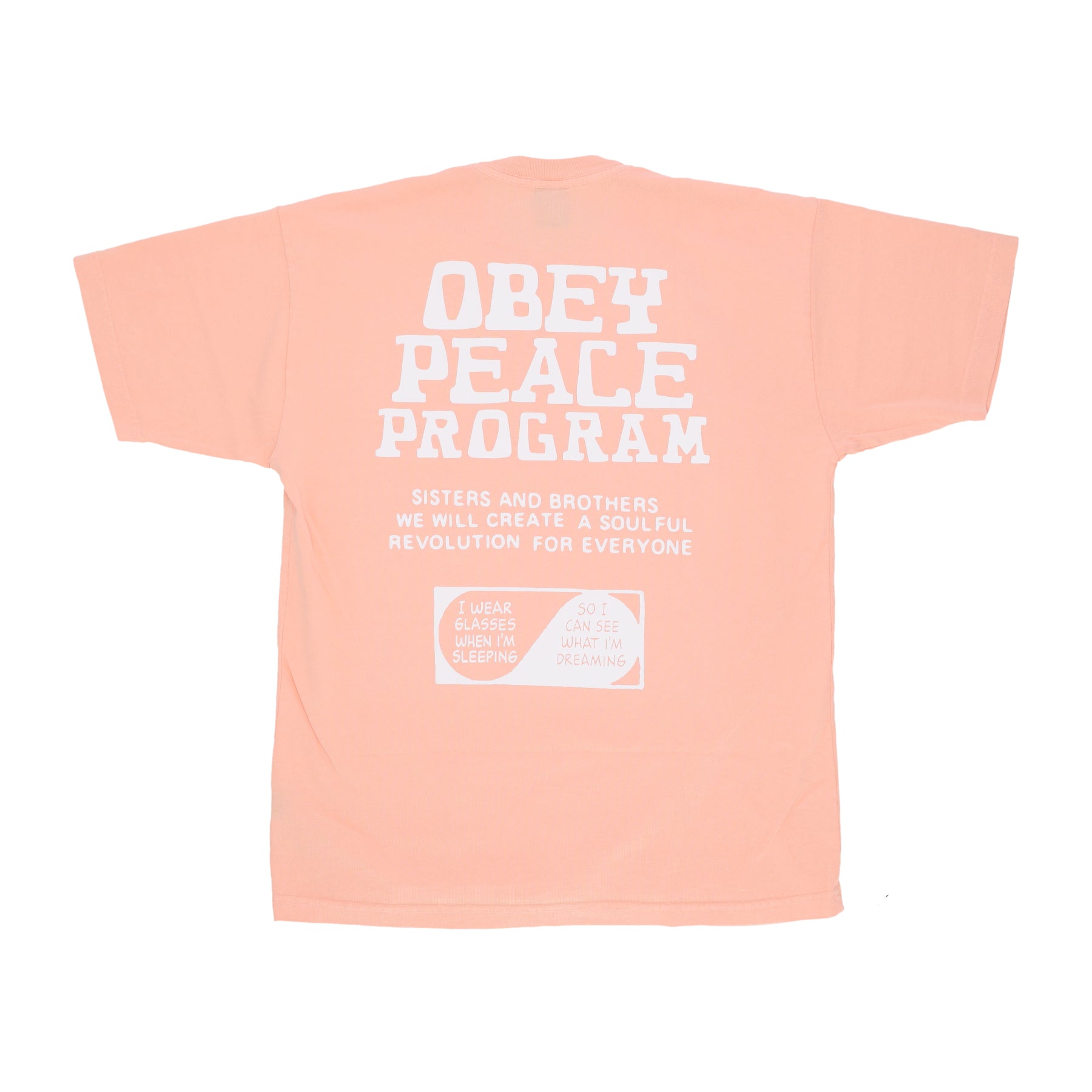 Maglietta Uomo Peace Program Heavy Weight Classic Tee Peach Parfait 166913704