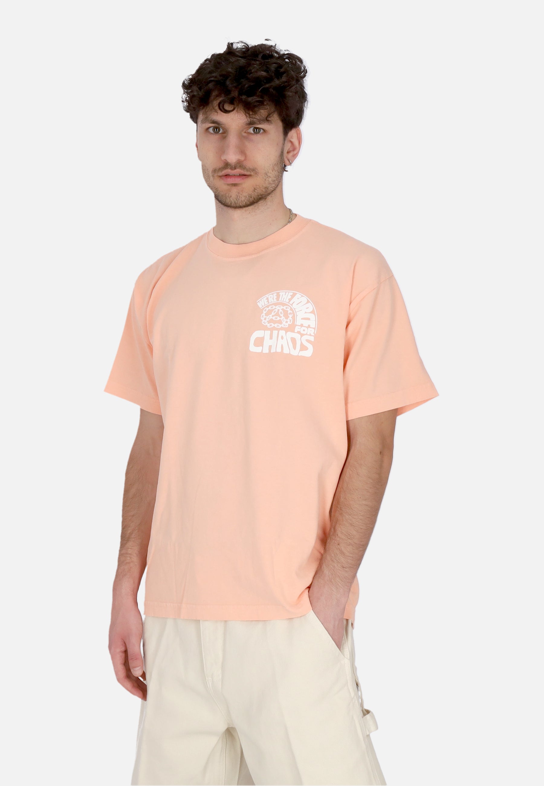 Maglietta Uomo Peace Program Heavy Weight Classic Tee Peach Parfait 166913704