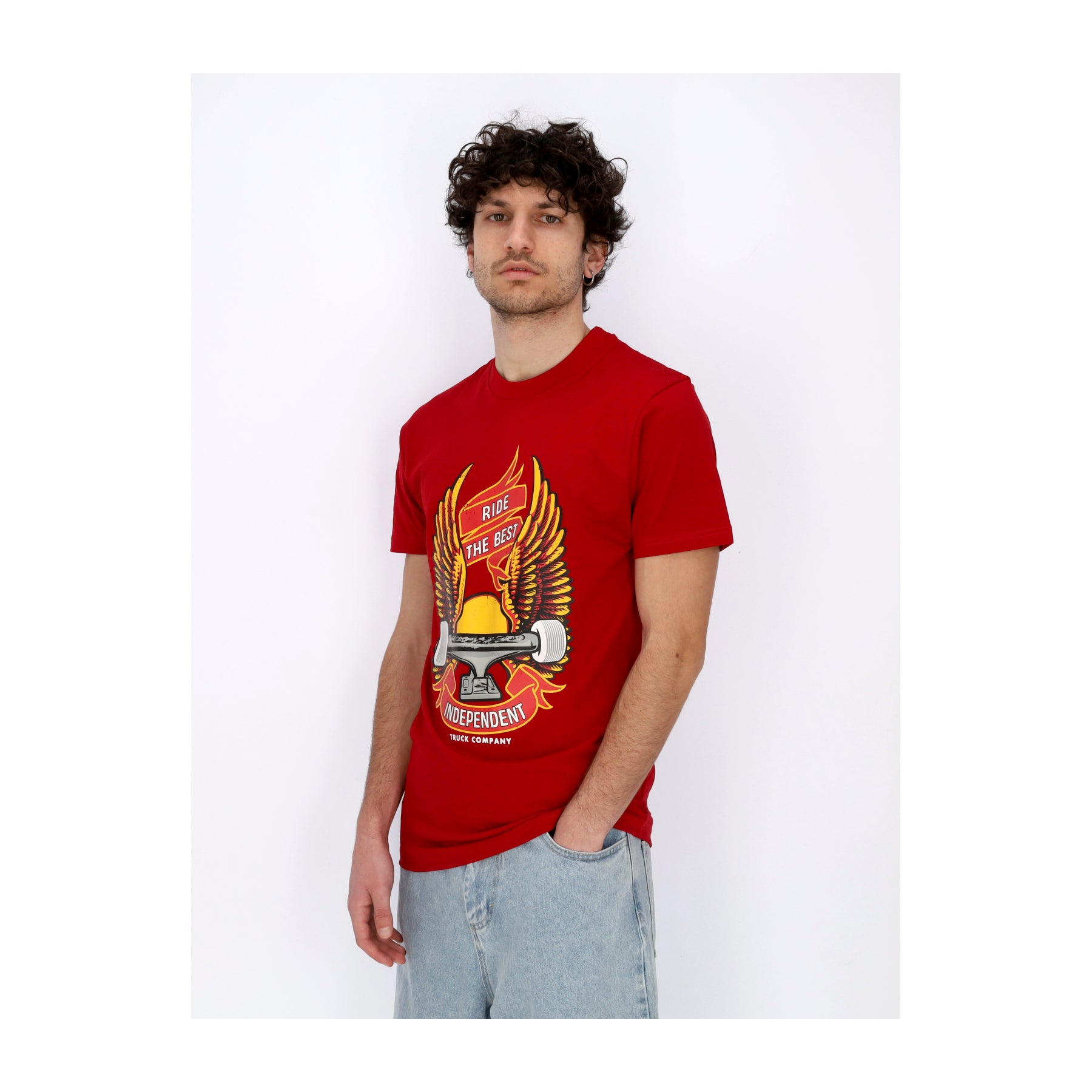 Maglietta Uomo Ride Free Tee Cardinal Red INA-TEE-7107