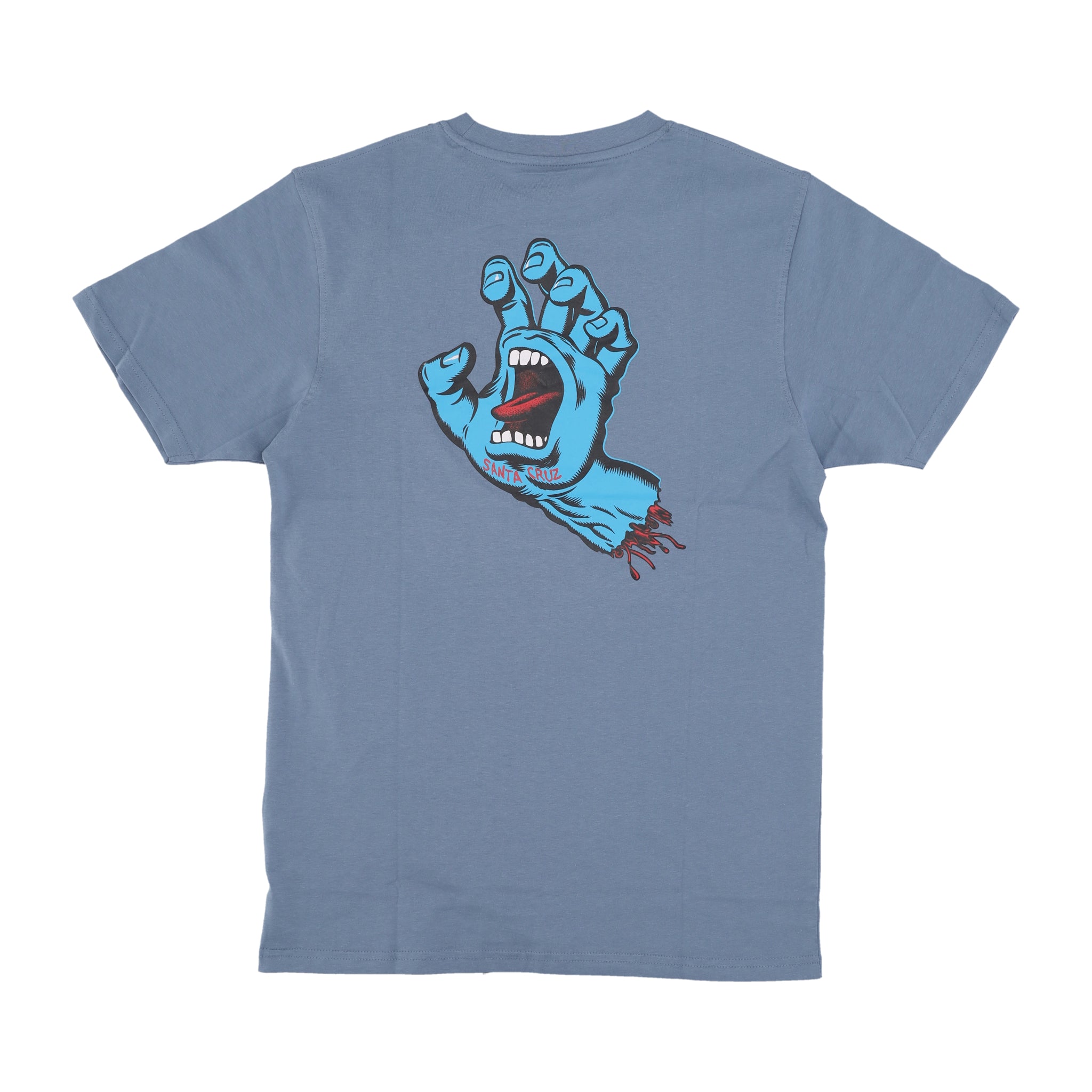Maglietta Uomo Screaming Hand Chest Tee Dusty Blue SCA-TEE-10767