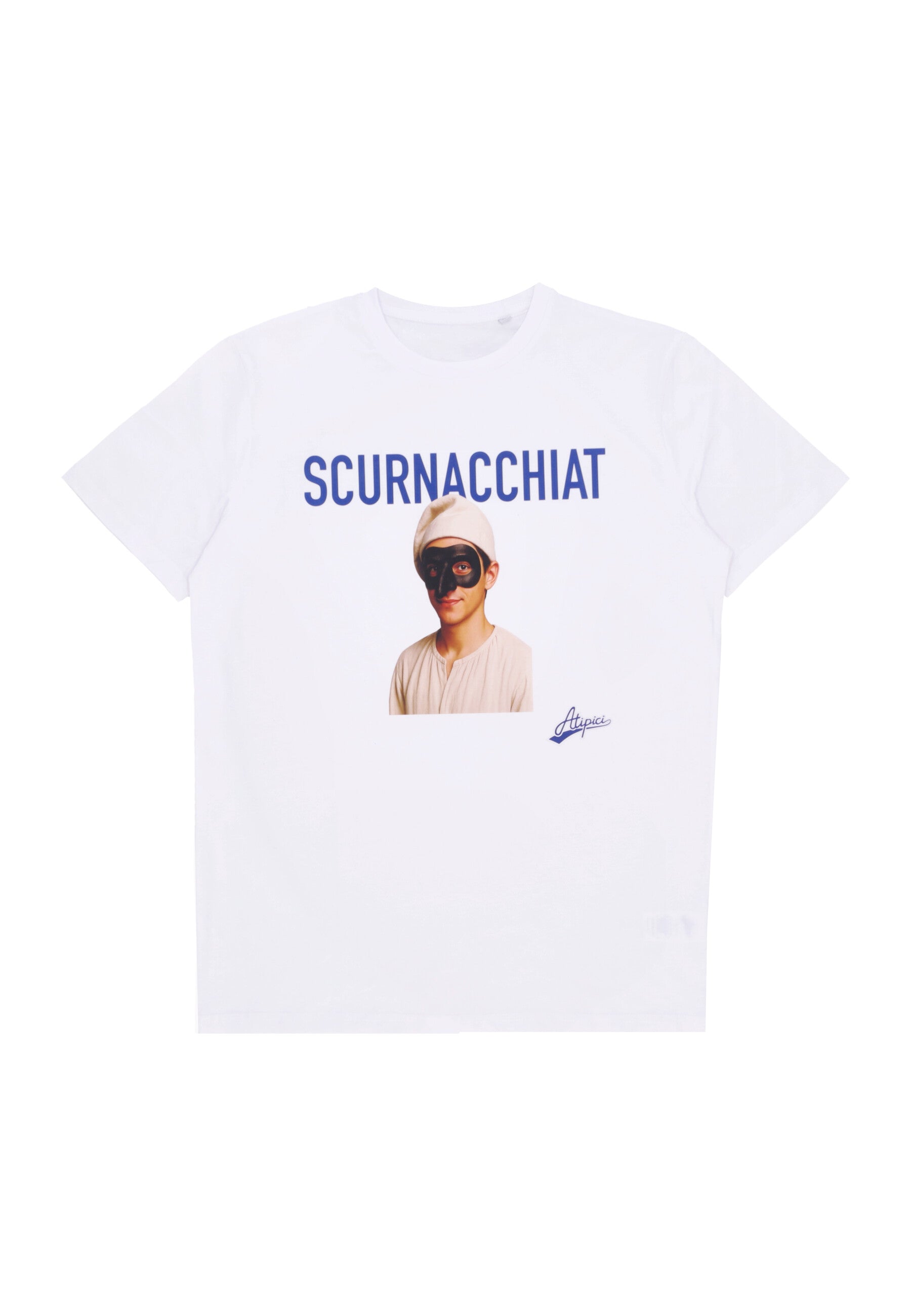 Maglietta Uomo Scurnacchiat Tee White ATIPICI100-TS-SCURNA