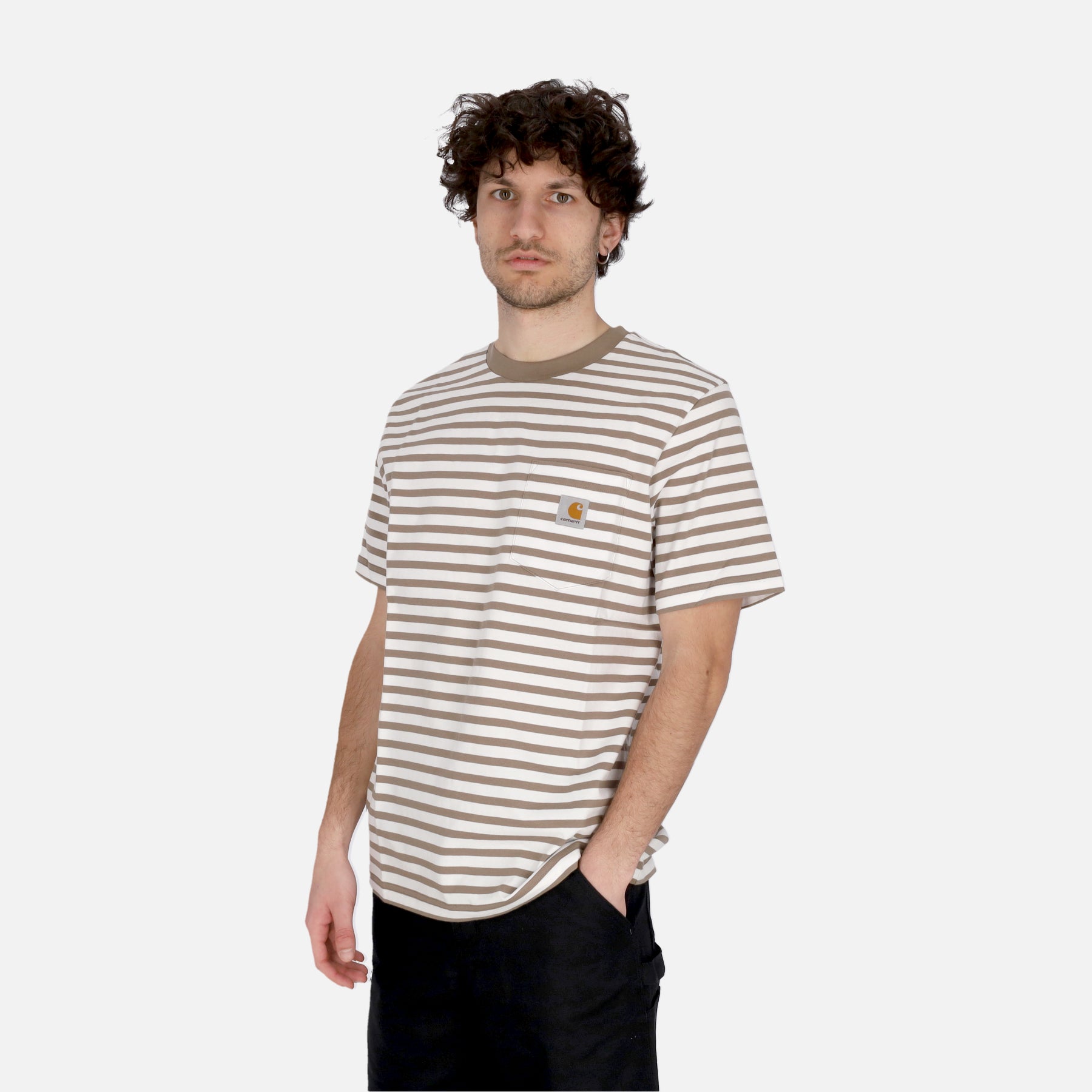 Maglietta Uomo Seidler Pocket Tee Seidler Stripe/branch/white I032311.1Z2