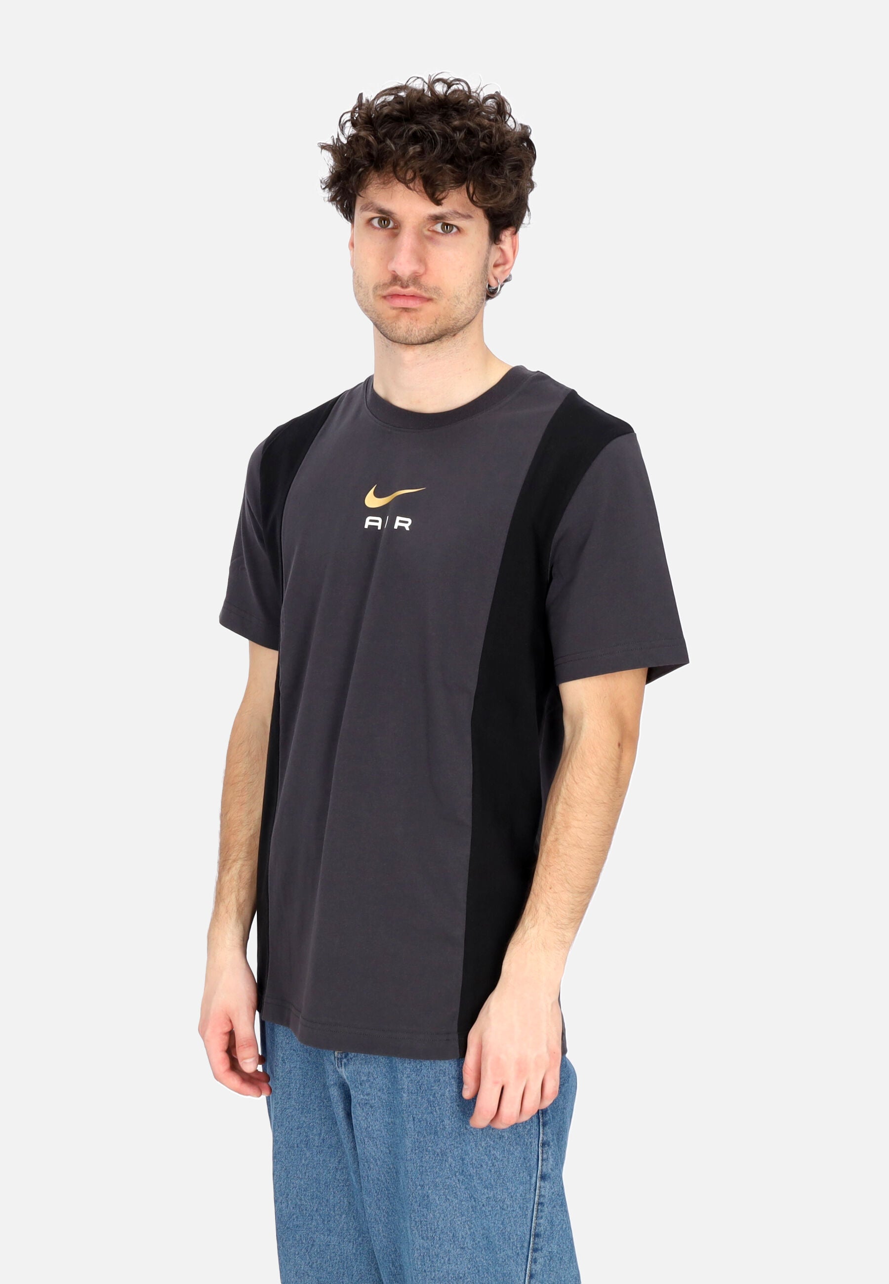 Maglietta Uomo Sportswear Air Top Dk Smoke Grey/black FN7702-070