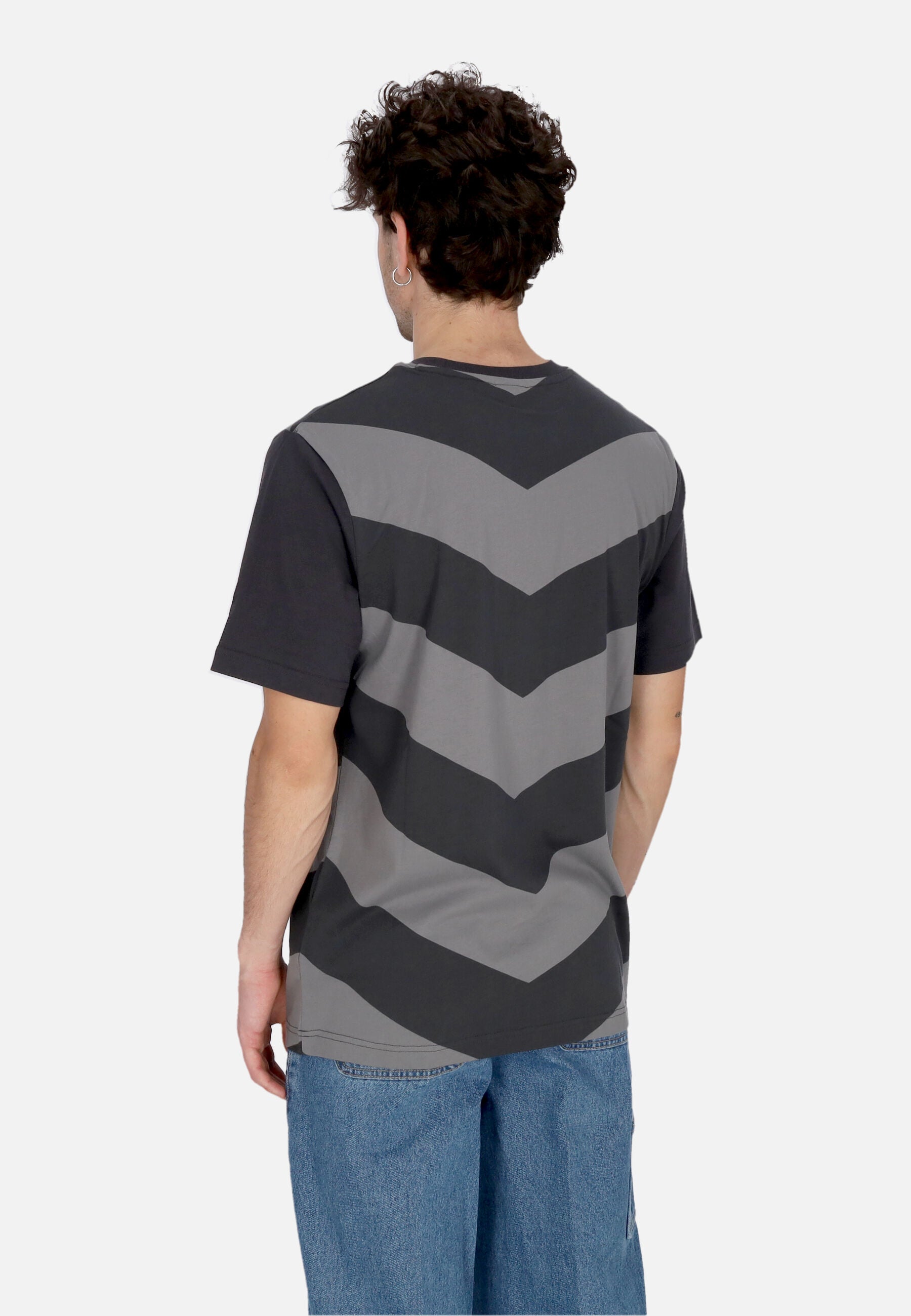 Maglietta Uomo Sportswear All Over Print Air Tee Dk Smoke Grey HF5526-070