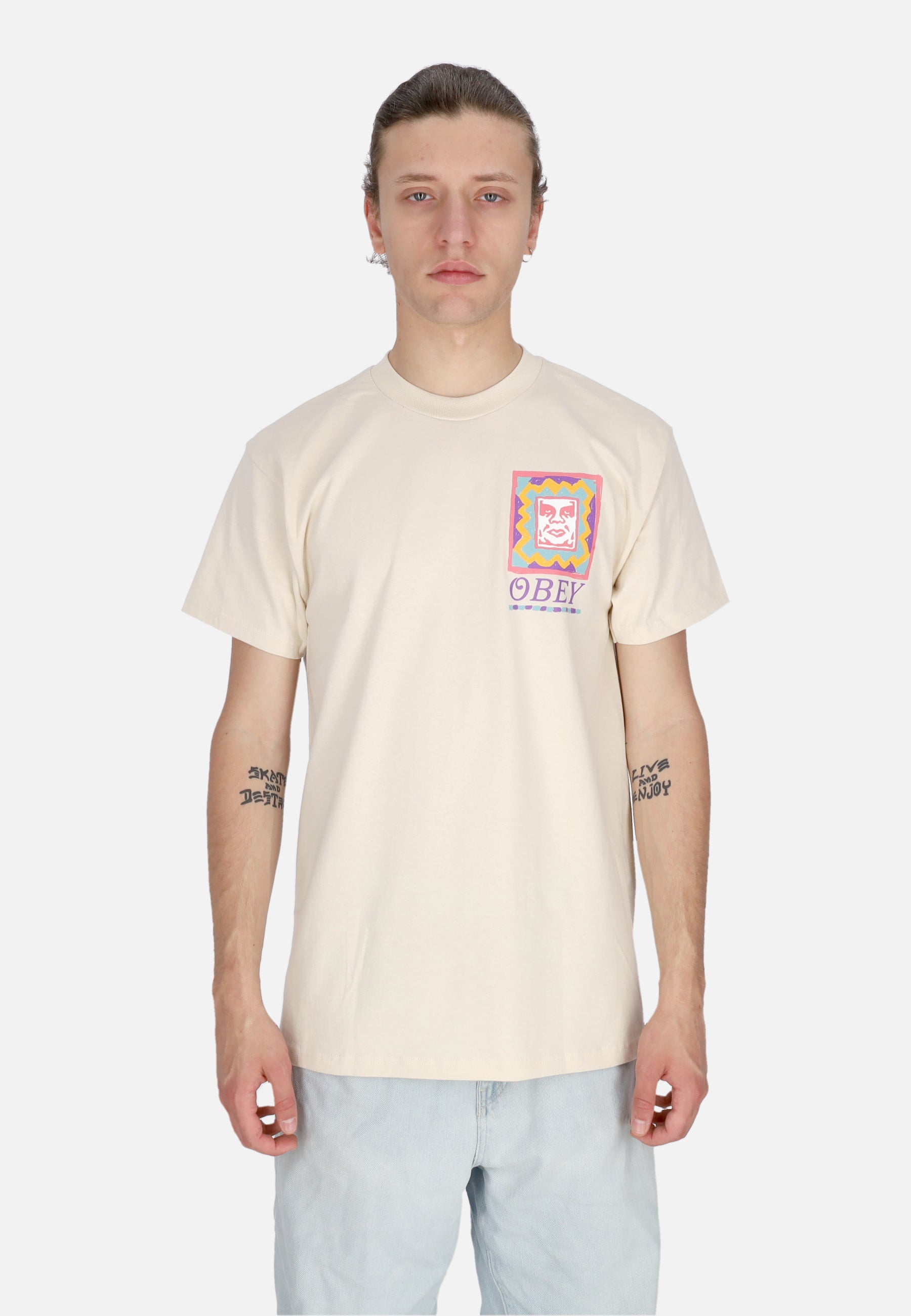 Maglietta Uomo Throwback Classic Tee Cream 165263786