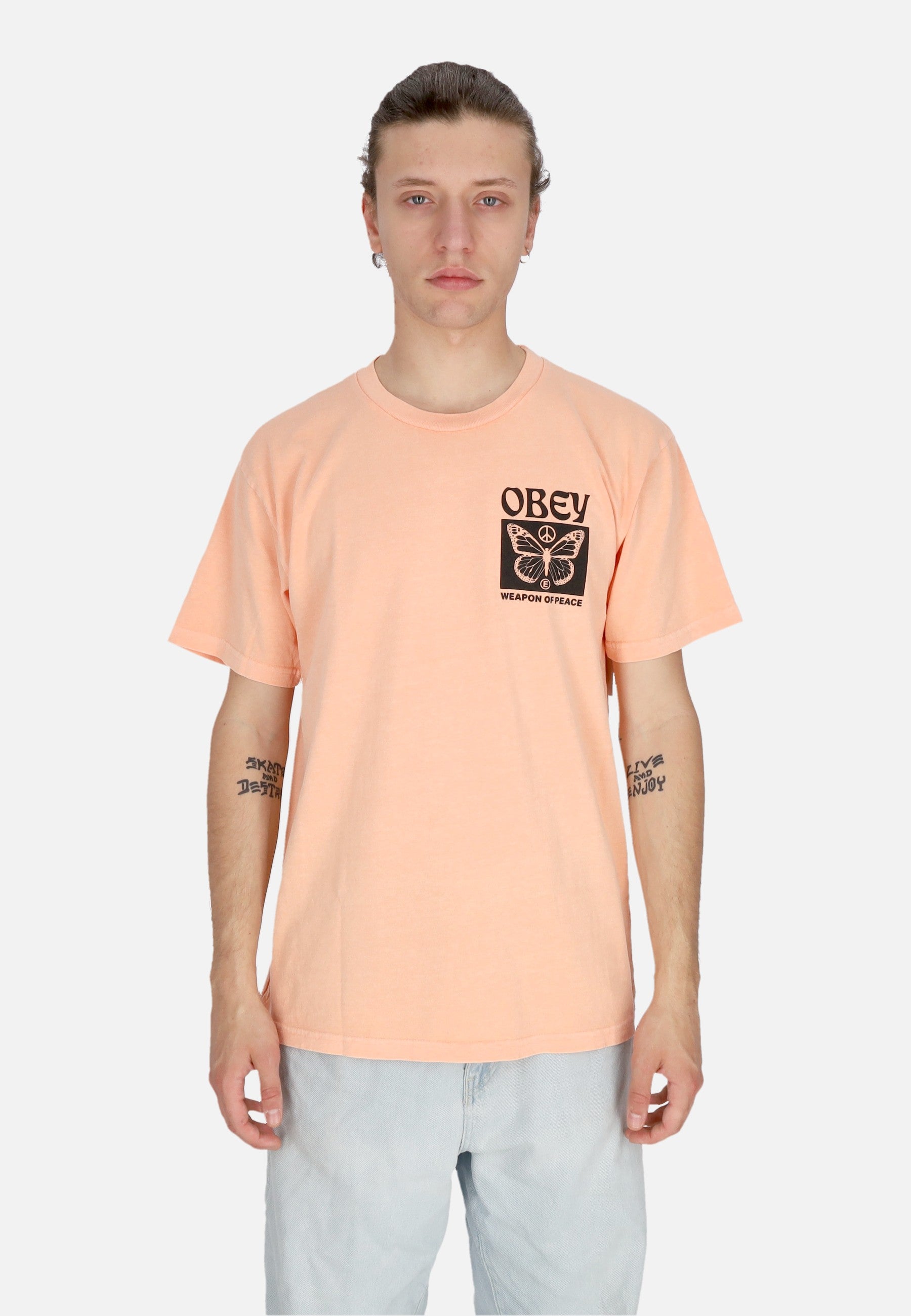 Maglietta Uomo Weapon Of Peace Pigment Classic Tee Pigment Peach Parfait 163813789