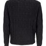 Maglione Uomo Interlaced Jacquard Overdyed Crew Black KN00513