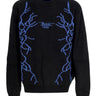 Maglione Uomo Lightning and Logo Jumper Black/blue PH00719