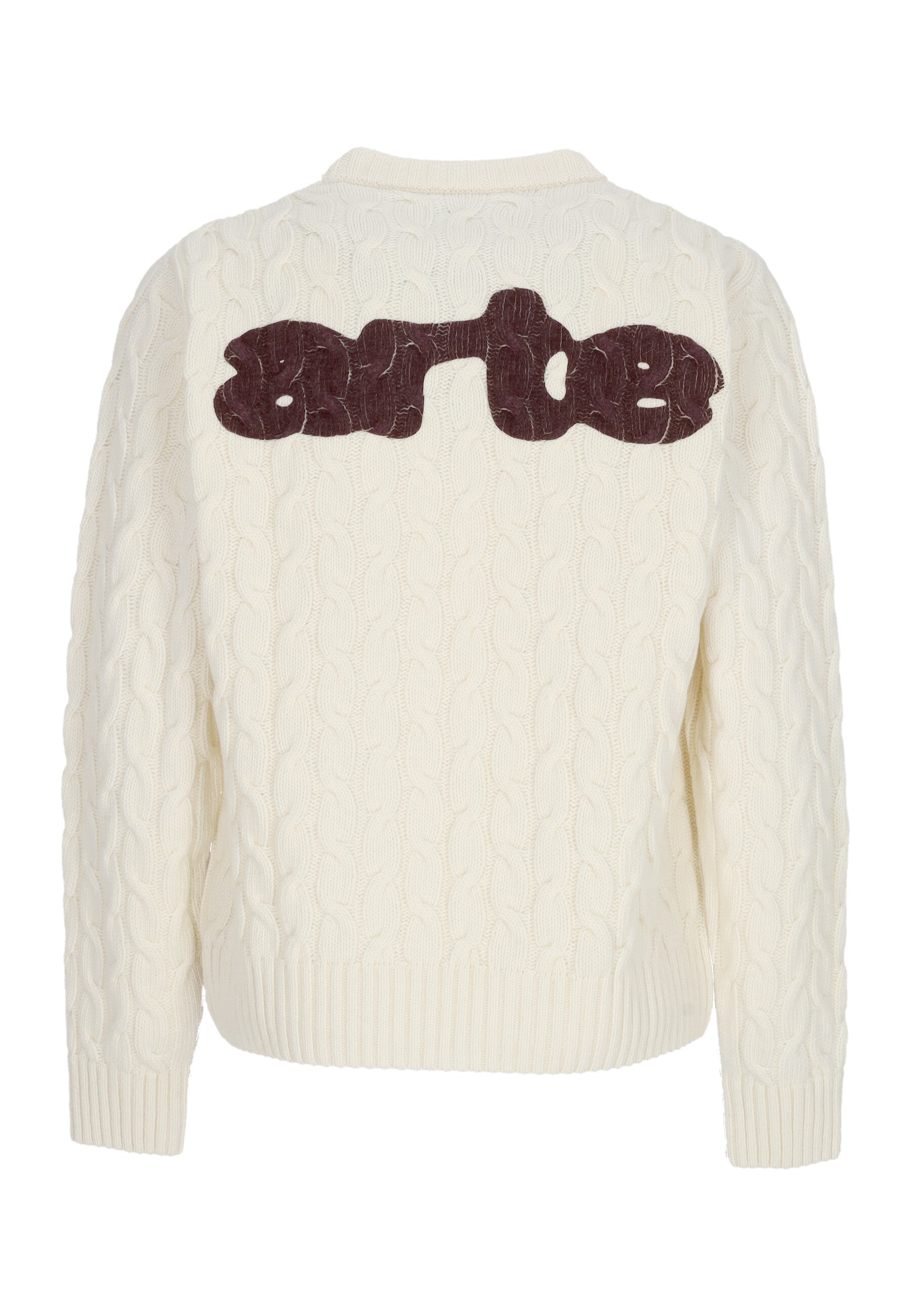 Maglione Uomo Logo Knit Sweater Cream 135K