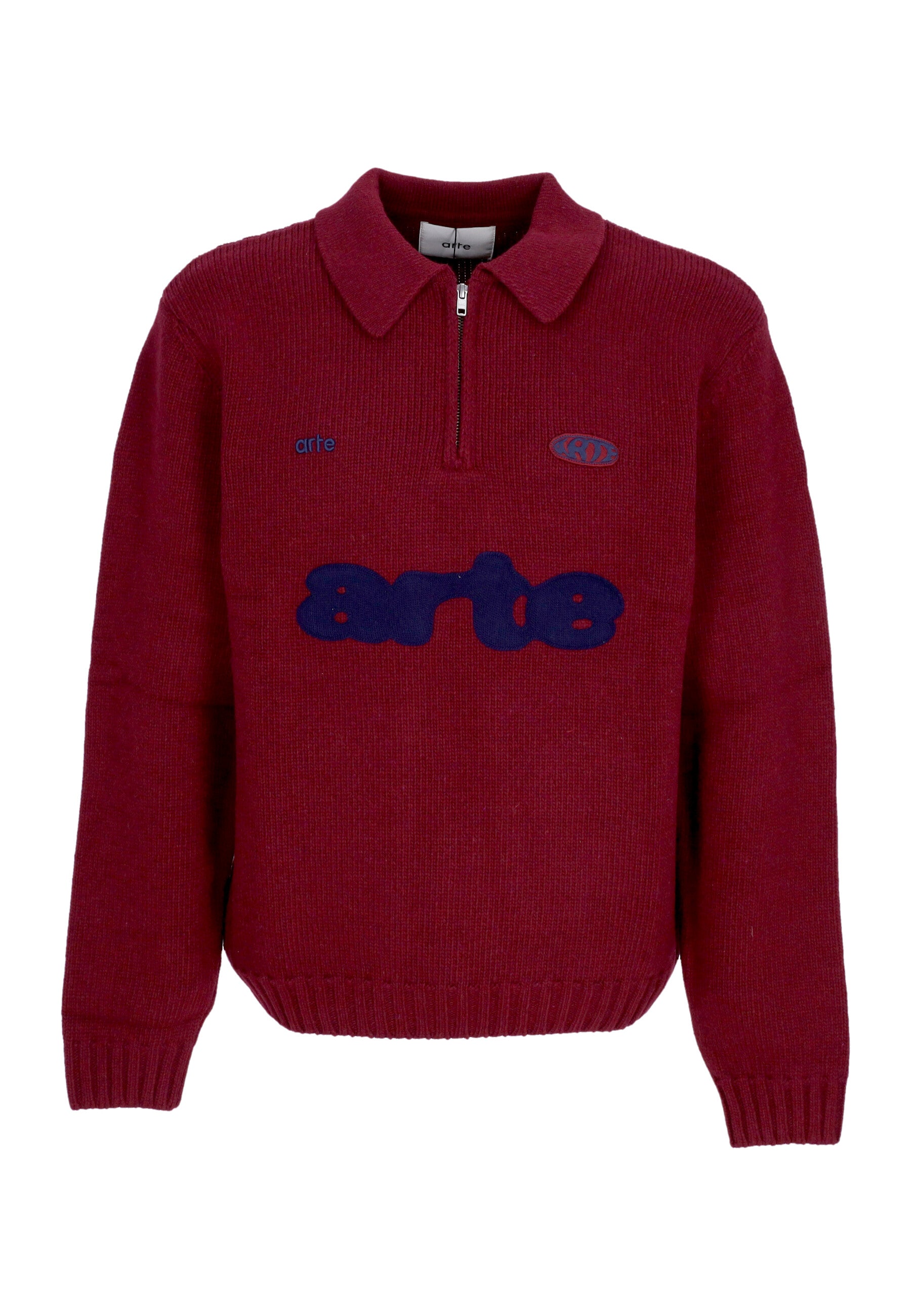 Maglione Uomo Logo Polo Bordeaux 256K