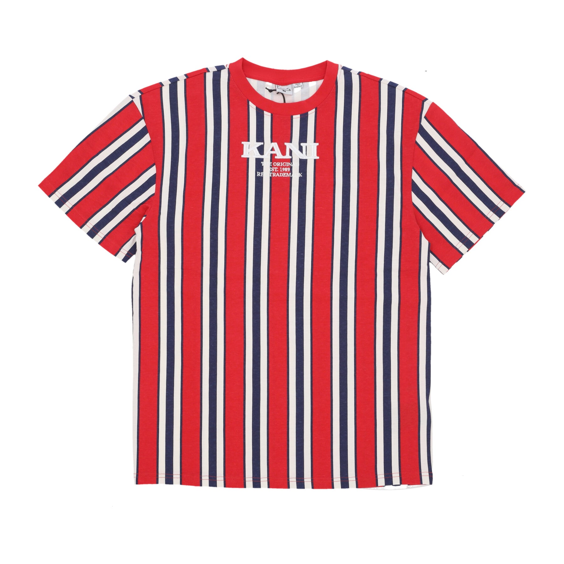 Maglietta Uomo Retro Striped Tee Red/navy/off White 6069093