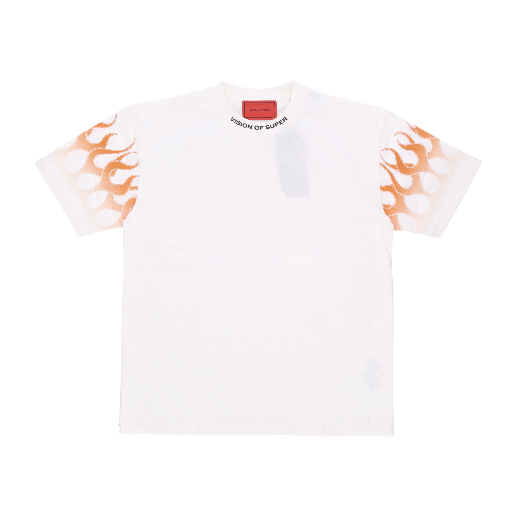 Maglietta Uomo Flames Tee Off White/orange VS00757