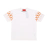 Maglietta Uomo Flames Tee Off White/orange VS00757
