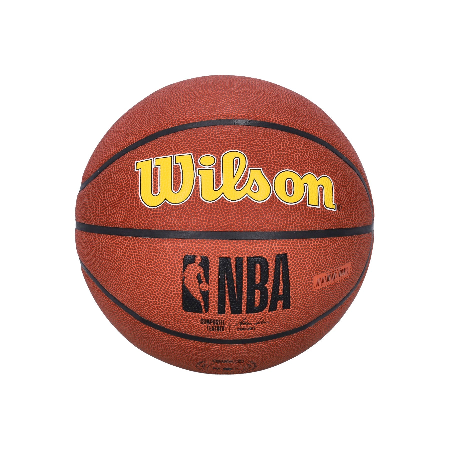 Pallone Uomo Nba Team Alliance Basketball Size 7 Dennug Brown/original Team Colors WTB3100XBDEN