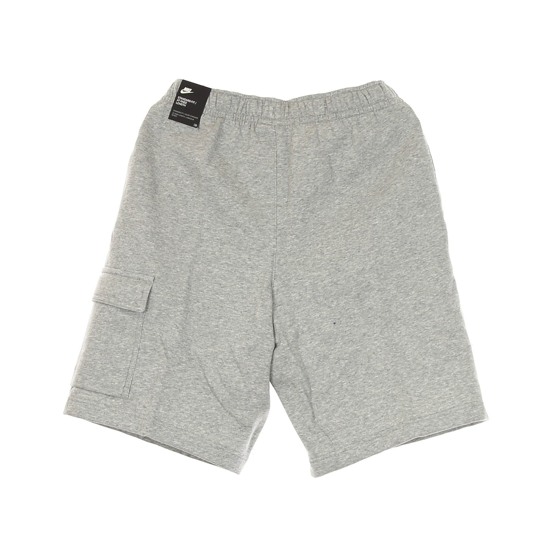 Pantalone Corto Tuta Felpato Uomo M Sportswear Club Basketball Cargo Short Dk Grey Heather/matte Silver/white CZ9956
