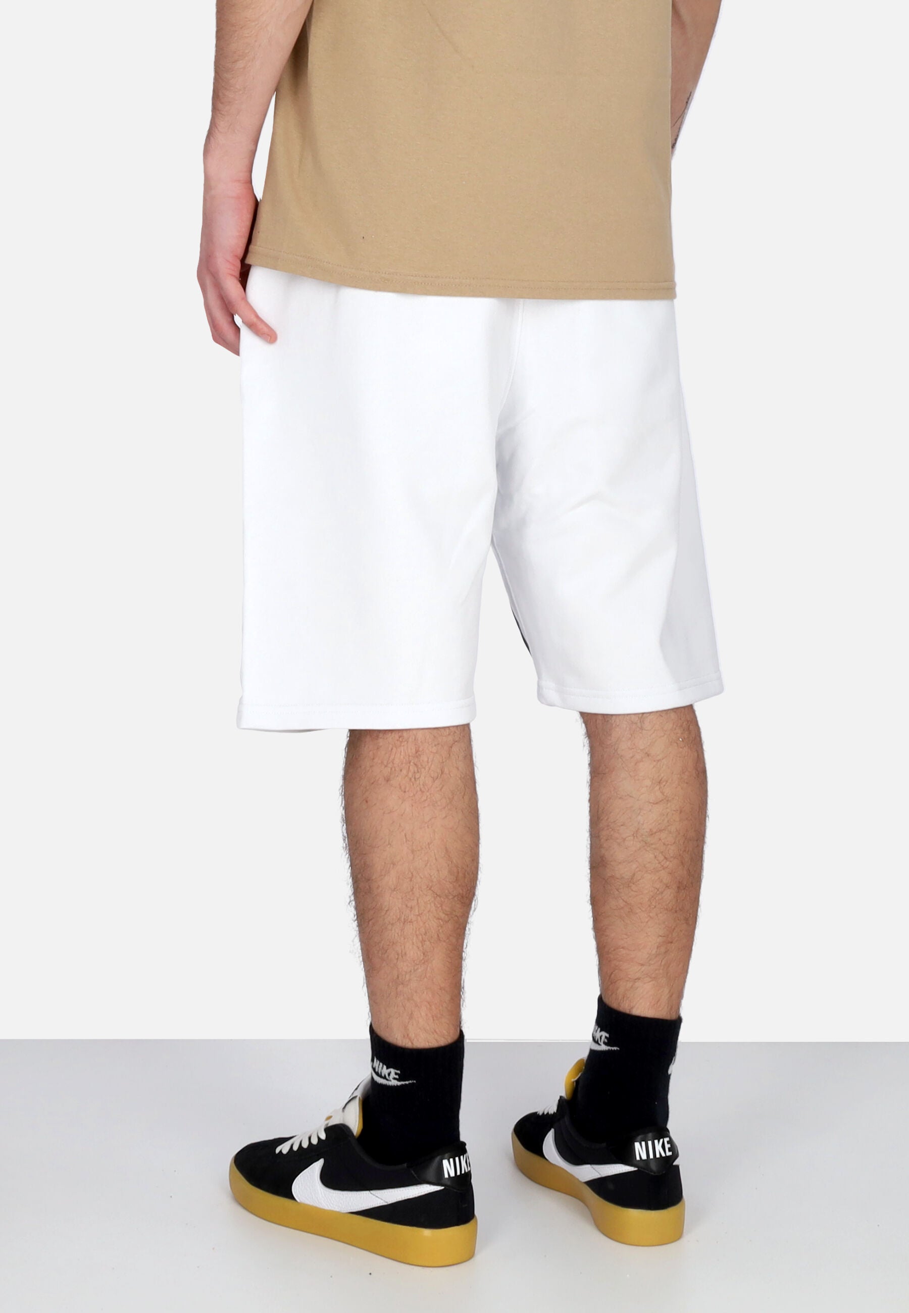 Pantalone Corto Tuta Uomo Flame Bermuda White 24SSMU34004-02