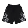 Pantalone Corto Tuta Uomo Reflective Lightning Shorts Black PH00951