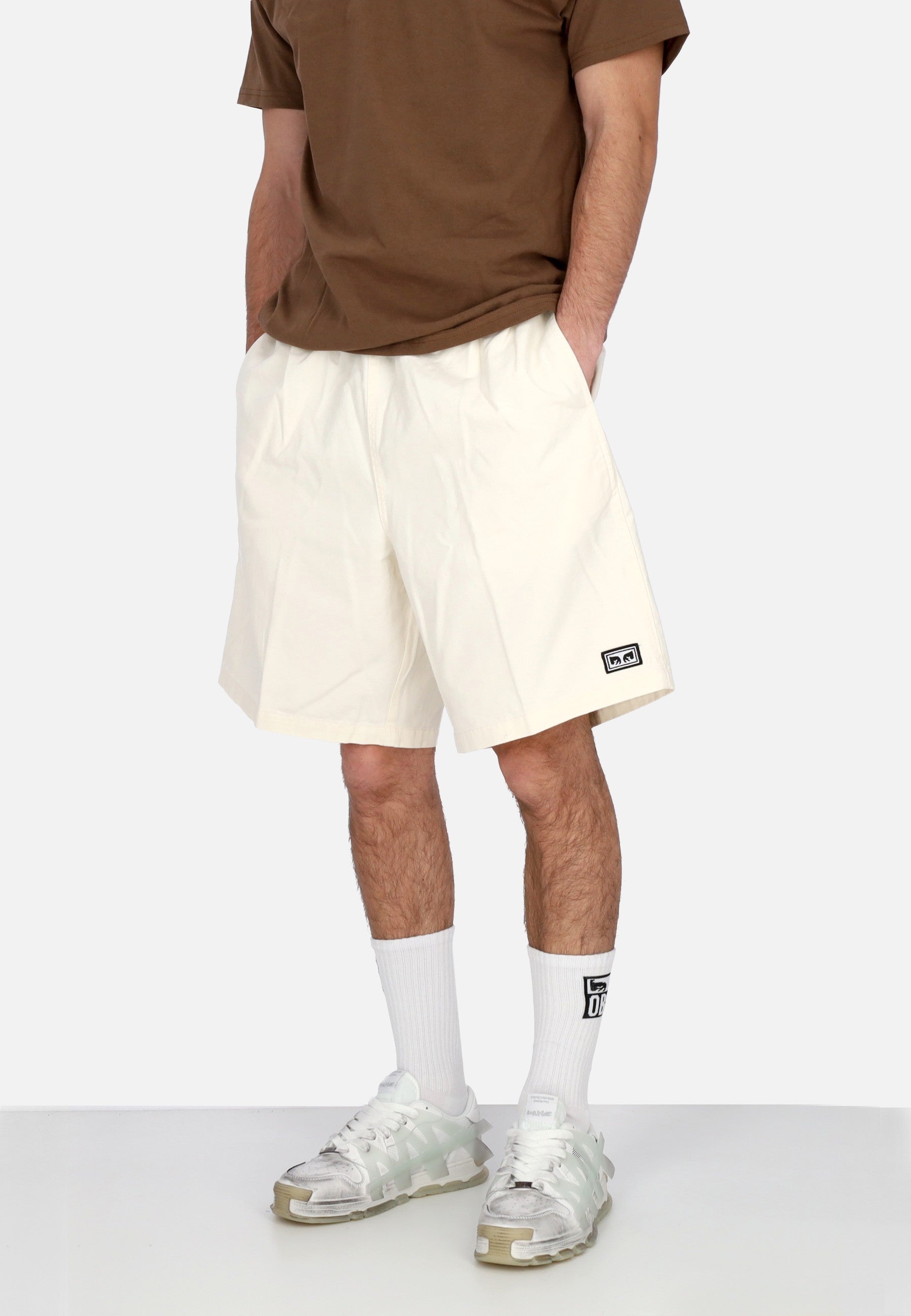 Pantalone Corto Uomo Easy Relaxed Twill Short Unbleached 172120078