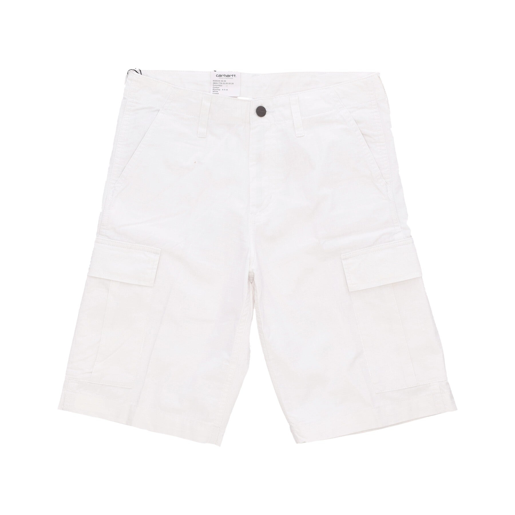 Pantalone Corto Uomo Regular Cargo Short White Rinsed I028246
