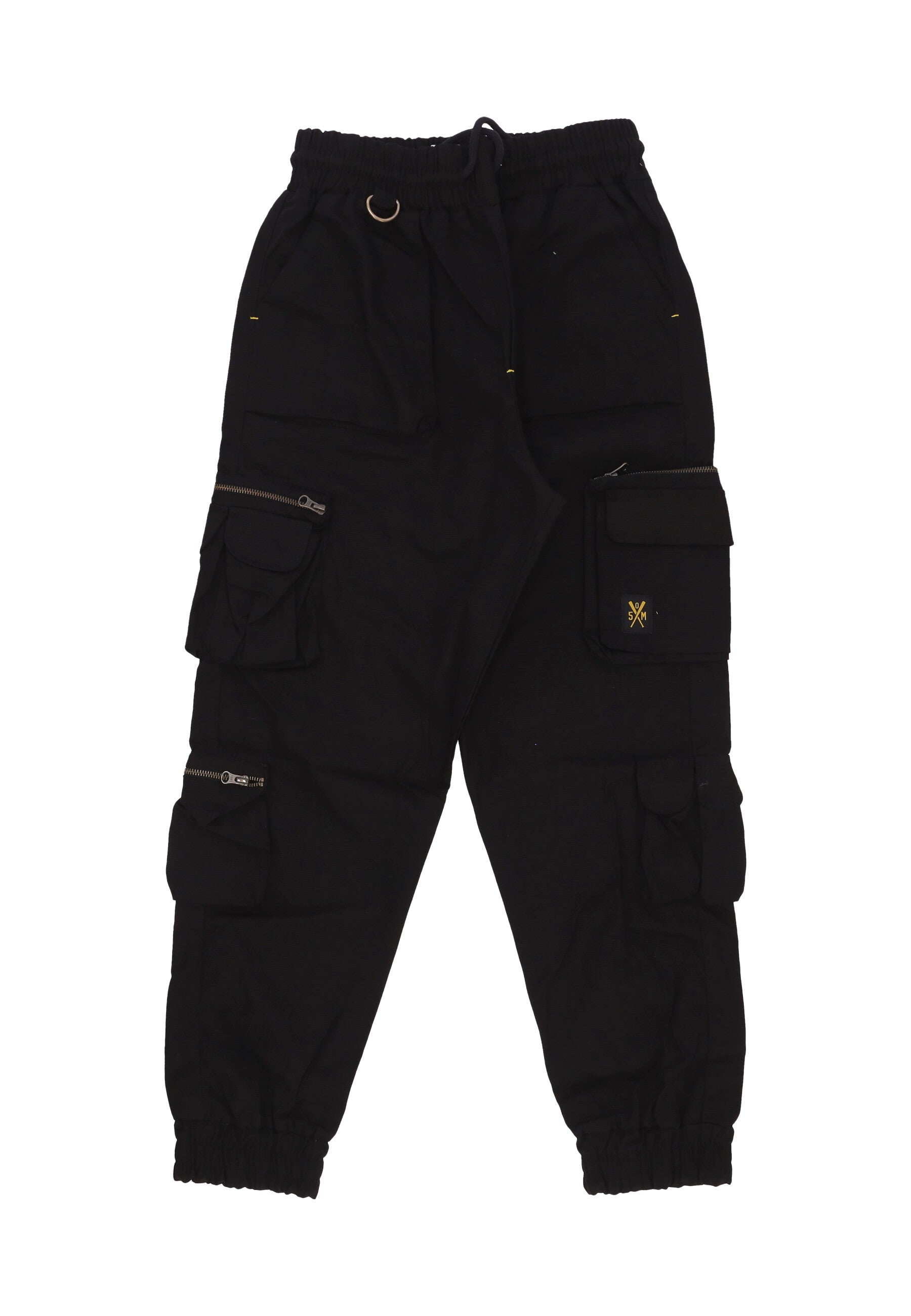 Pantalone Lungo Uomo Cargo Joggers Black PTSOM4109