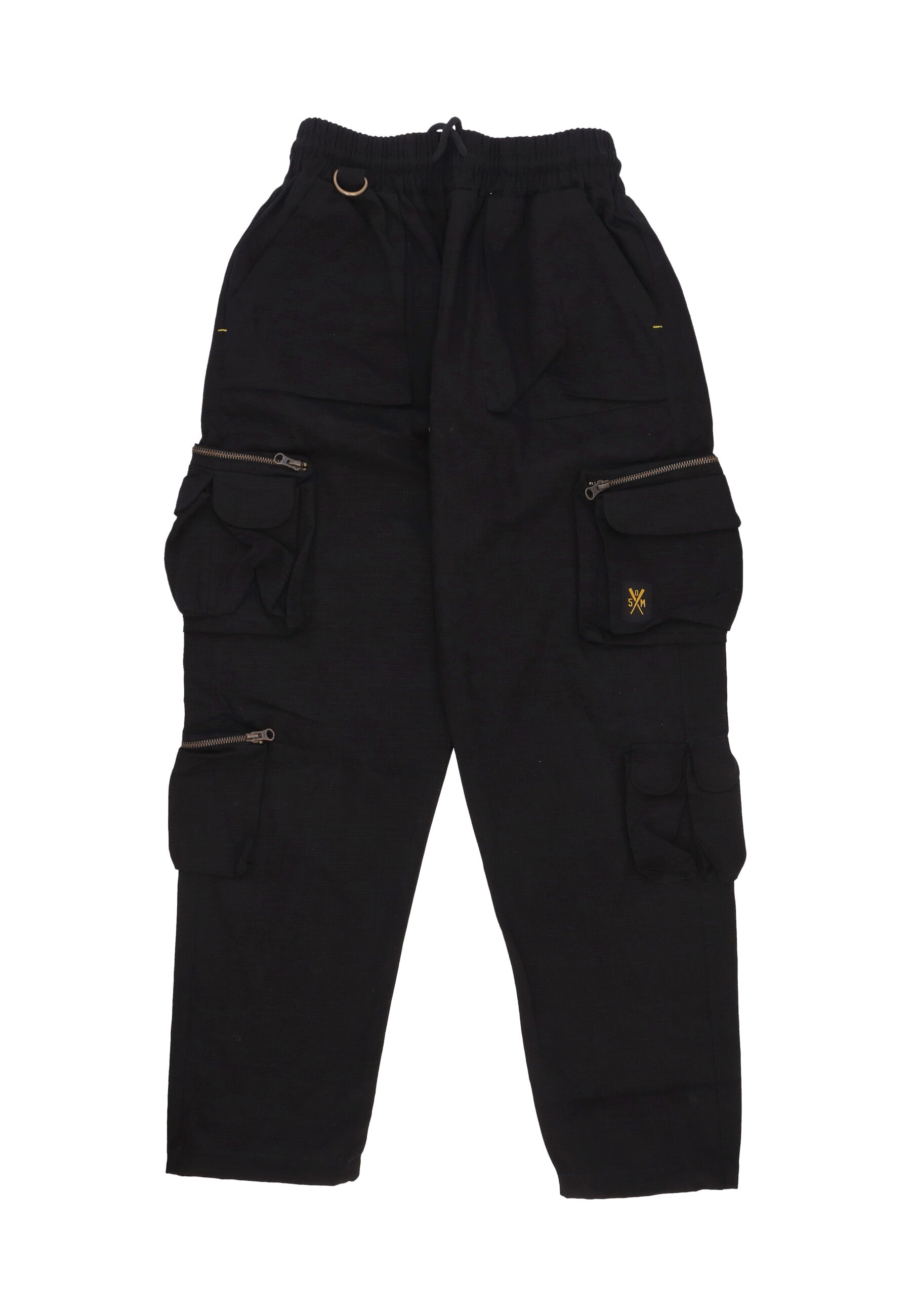 Pantalone Lungo Uomo Cargo Pants Black PTSOM4104