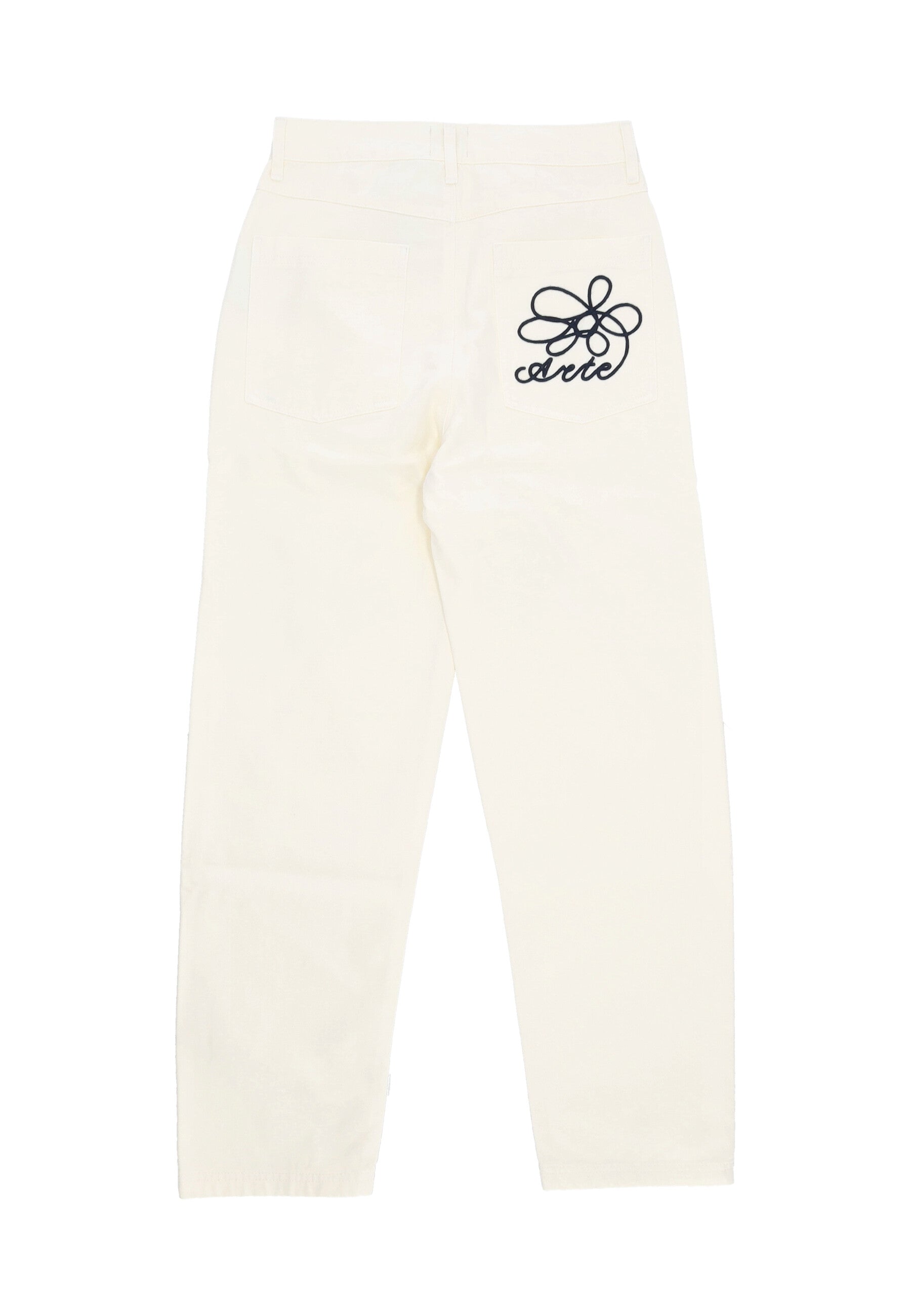 Pantalone Lungo Uomo Embroidery Pocket Pants Cream 147P