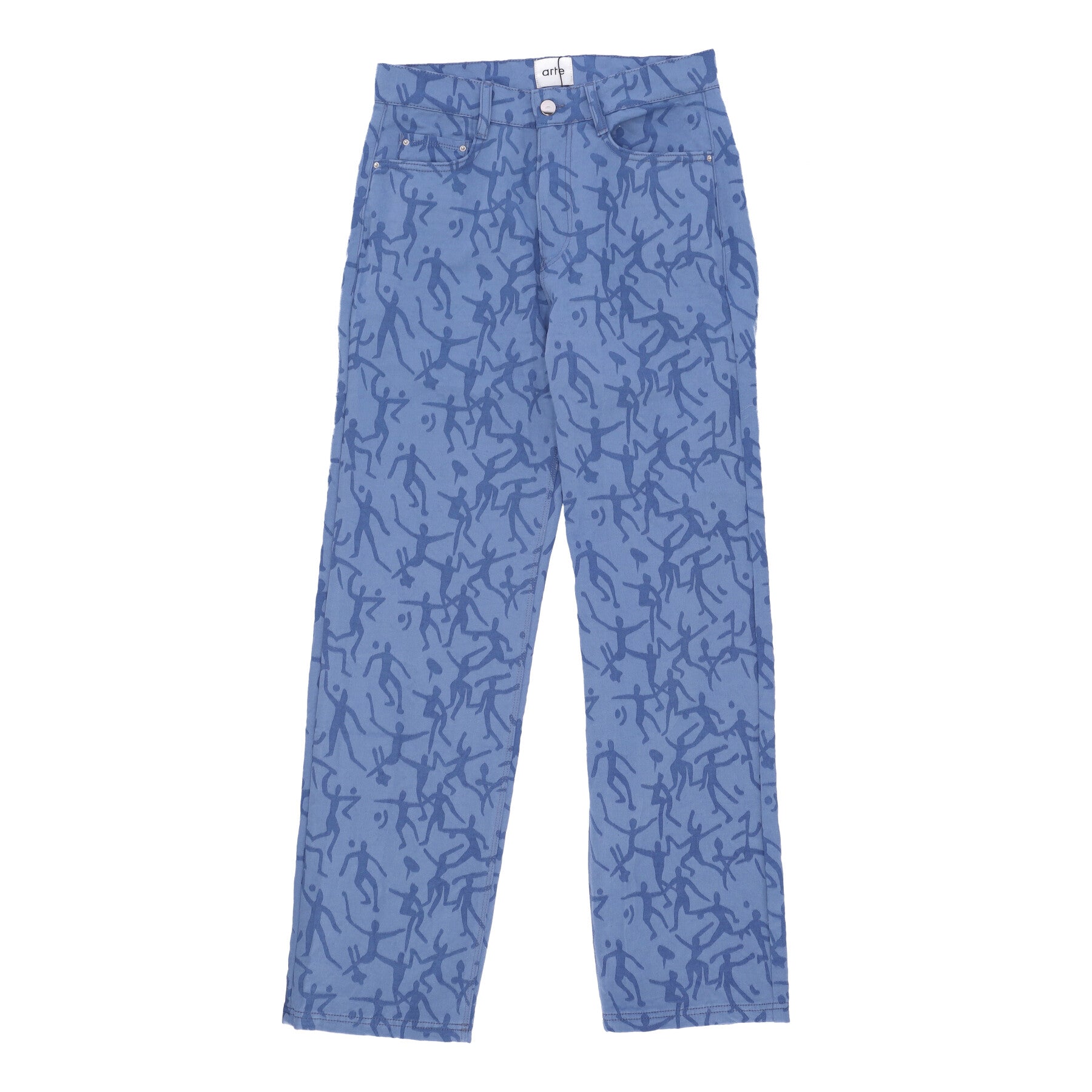 Pantalone Lungo Uomo James Allover Pants Blue 154P