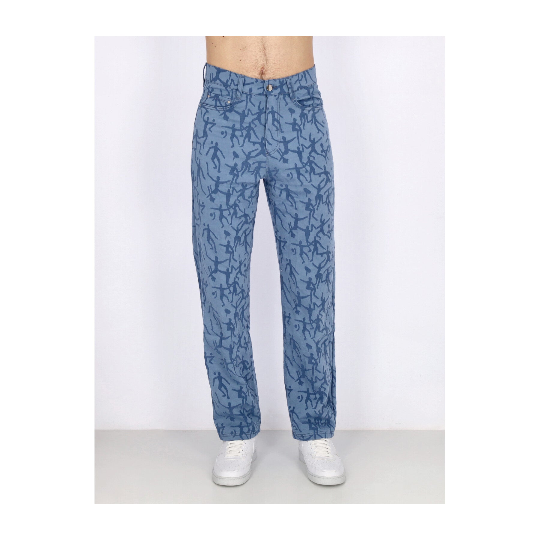 Pantalone Lungo Uomo James Allover Pants Blue 154P