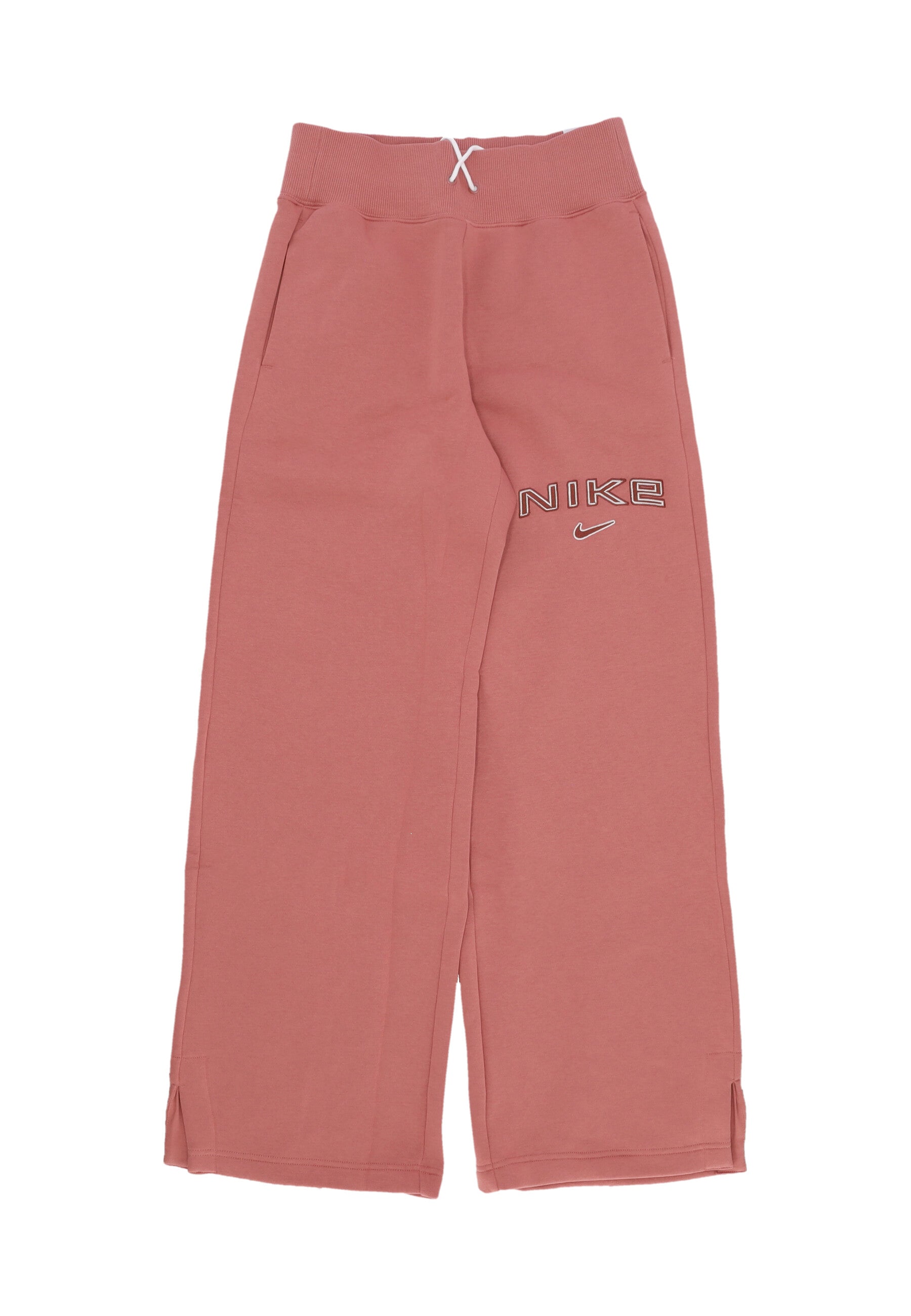 Pantalone Tuta Felpato Donna W Sportswear Phoenix Fleece High-rise Logo Pant Canyon Pink FV7684-634