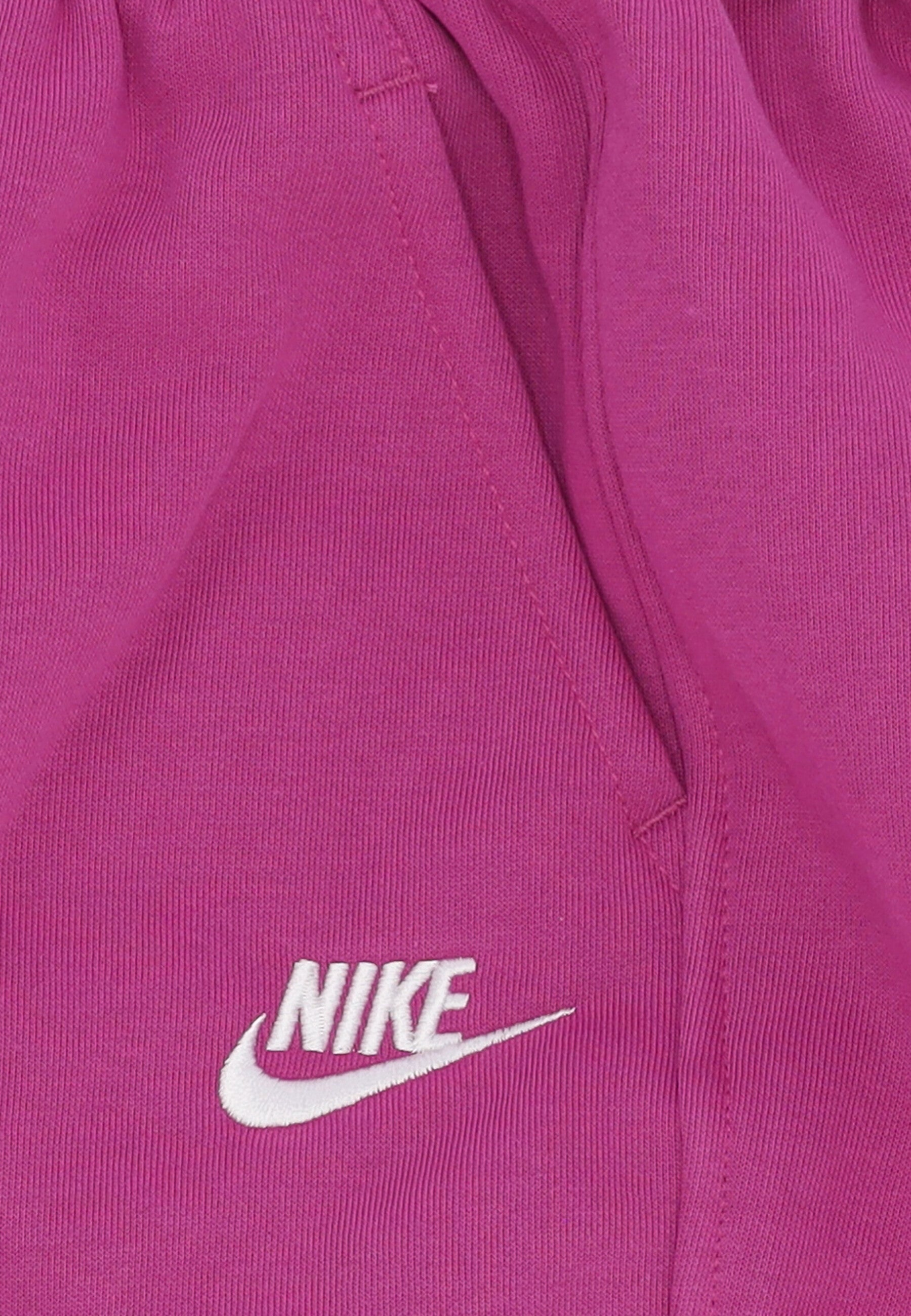 Pantalone Tuta Felpato Ragazza Sportswear Club Fleece Loose Pant Hot Fuchsia/hot Fuchsia/white FD2933-518