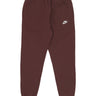 Pantalone Tuta Felpato Uomo Club Jogger Bb Burgundy Crush/burgundy Crush/white BV2671