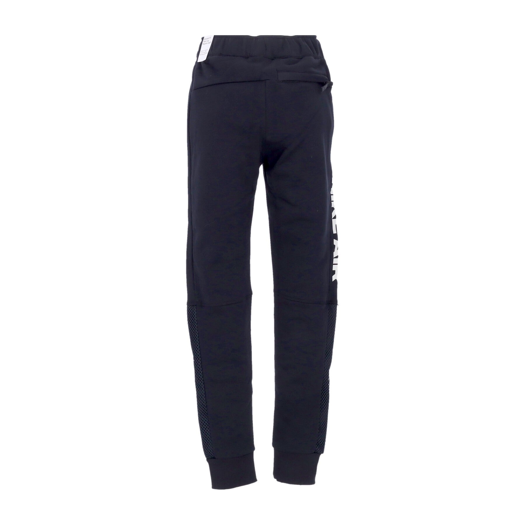 Pantalone Tuta Felpato Uomo Sportswear Air Brushed-black Fleece Joggers Black/light Bone DM5209