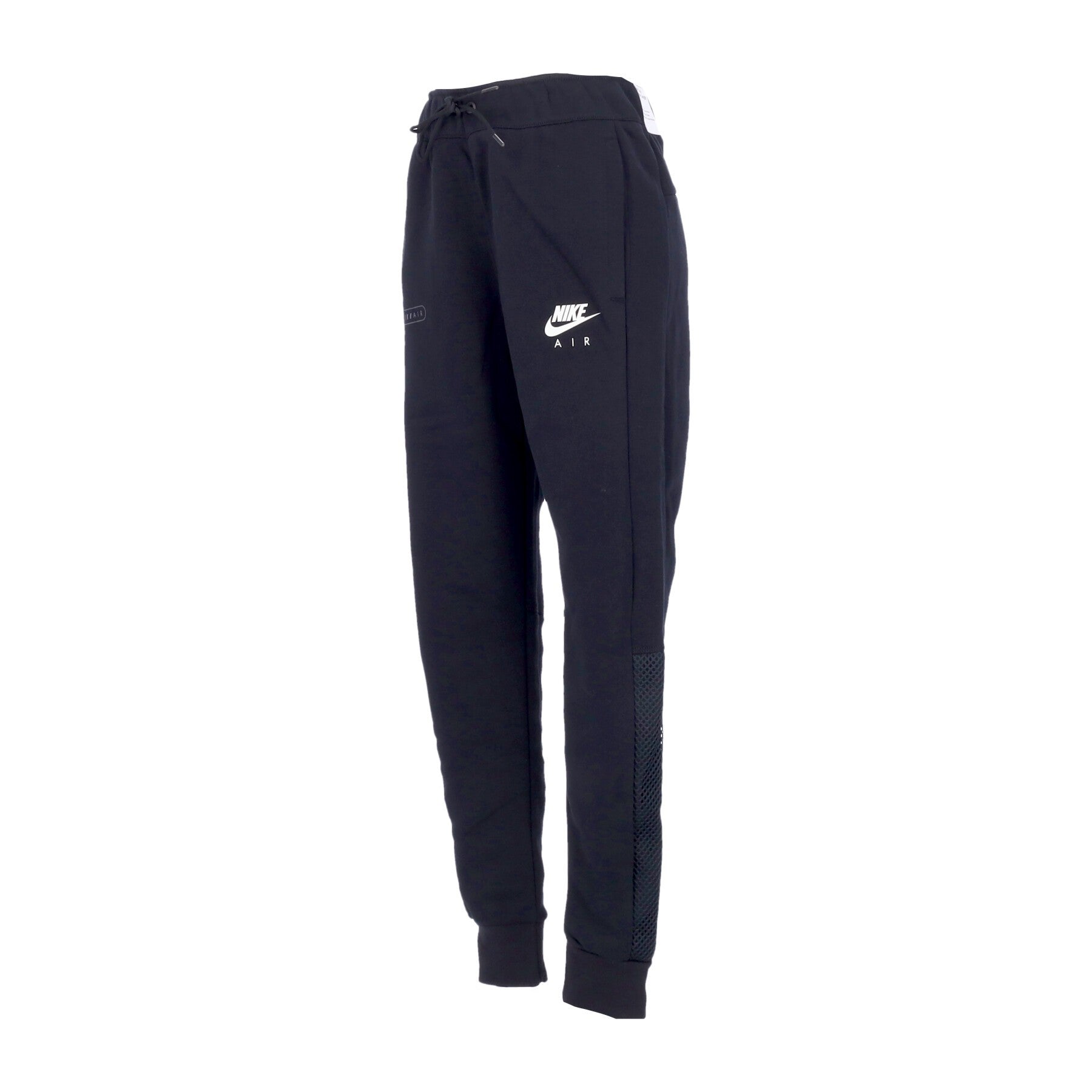 Pantalone Tuta Felpato Uomo Sportswear Air Brushed-black Fleece Joggers Black/light Bone DM5209