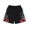 Pantalone Tuta Leggero Uomo Bicolor Lightning Print Shorts Black PH00550