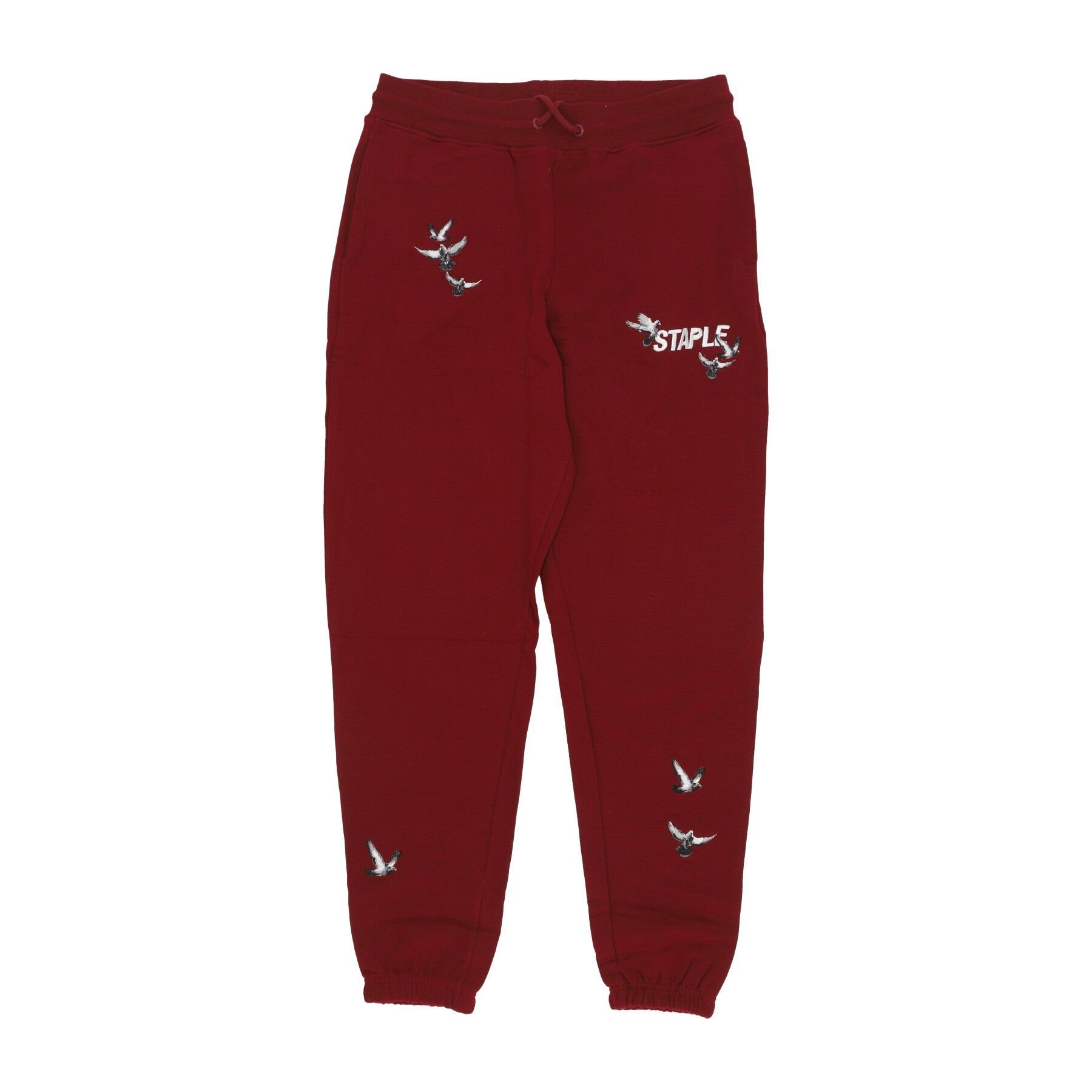 Pantalone Tuta Leggero Uomo Flock Logo Sweatpant Burgundy 2308B7393