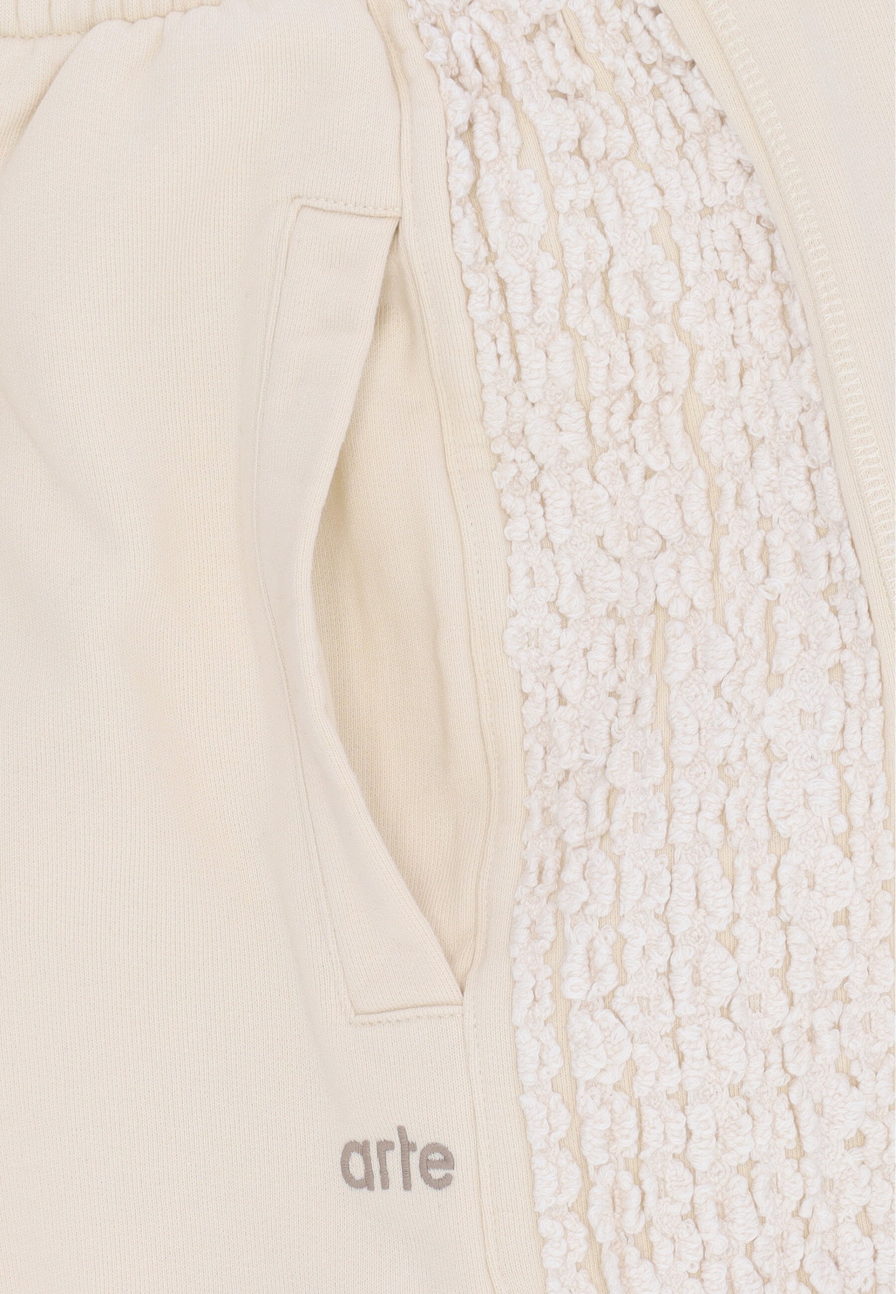 Pantalone Tuta Leggero Uomo Flower Tape Pants Cream 100P