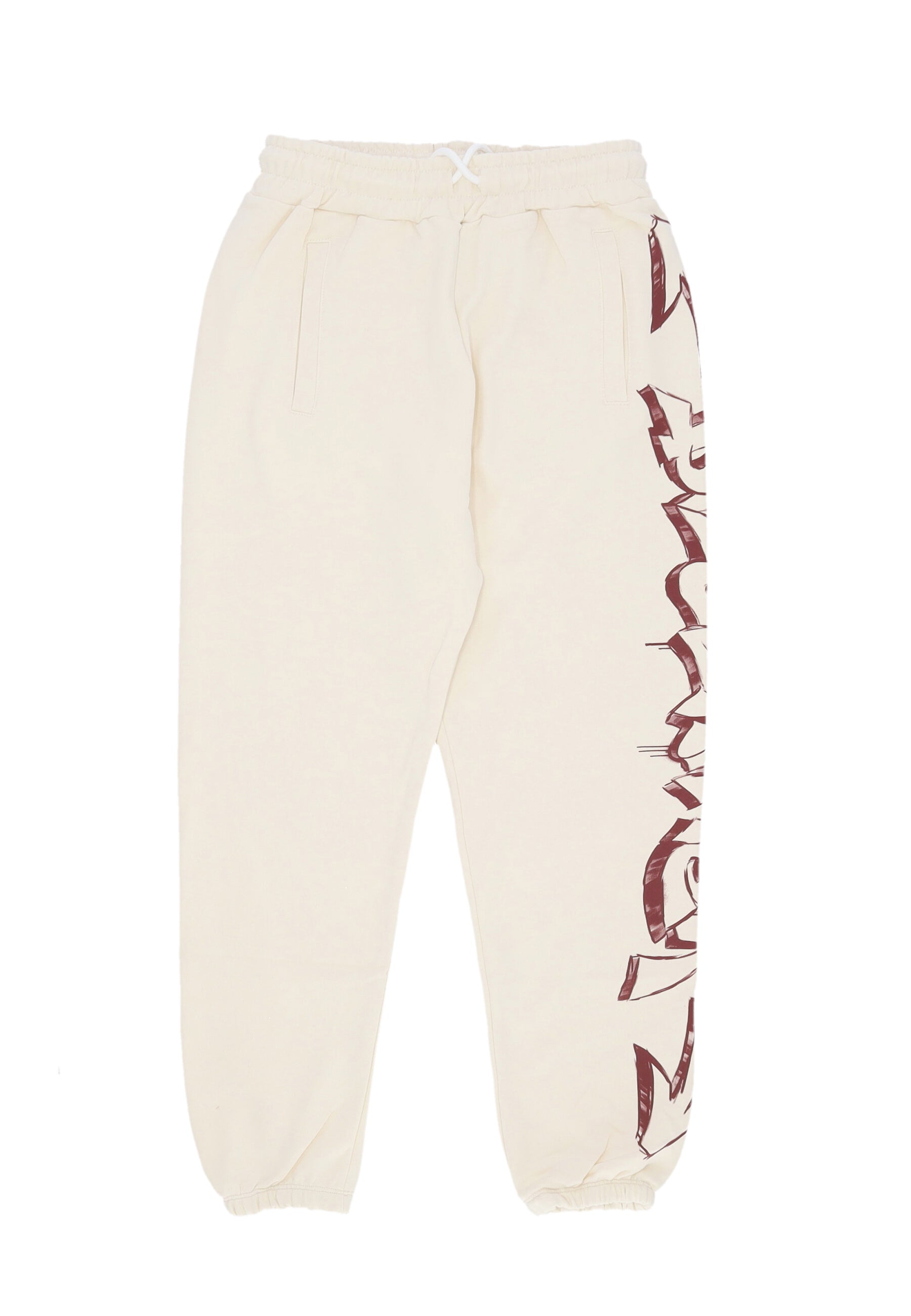 Pantalone Tuta Leggero Uomo Logo Pant Milk/st. Bordeaux 24IDS54504