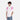 T-Shirt Homme Screaming Skulls Print Tee Blanc/rose PH00652