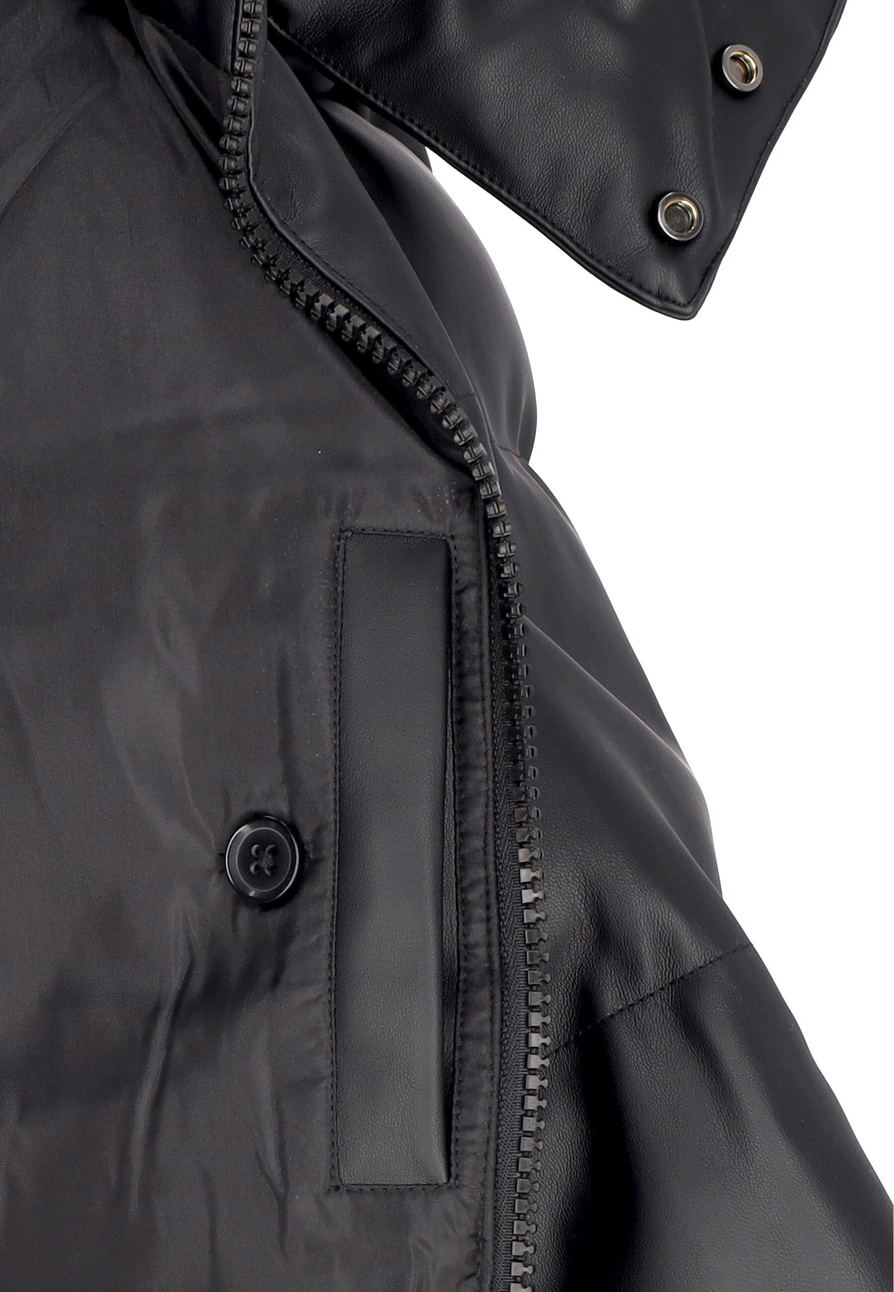 Piumino Uomo Kingdom Hooded Puffer Jacket Black E40WASKINHP