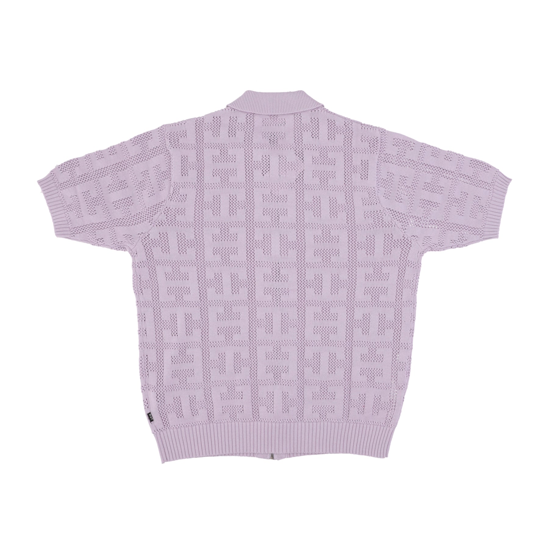Polo Manica Corta Uomo Monogram Jacquard Zip Sweater Lavender KN00485