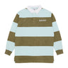 Polo Manica Lunga Uomo Og Sport Rugby Shirt Olive/light Blue 60230003