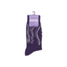 Calza Media Uomo Outline Socks White/purple 24SOSX03