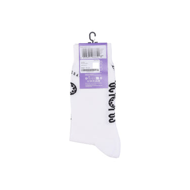 Calza Media Uomo Outline Socks White/purple 24SOSX03