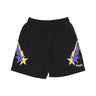 Pantalone Corto Tuta Uomo Starry Lightning Shorts Black/yellow/purple PH00624