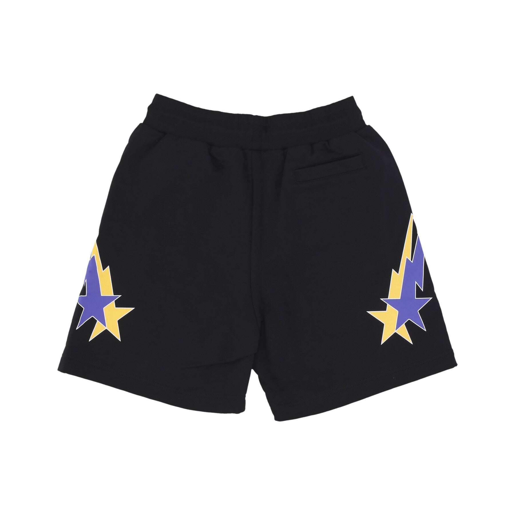 Pantalone Corto Tuta Uomo Starry Lightning Shorts Black/yellow/purple PH00624