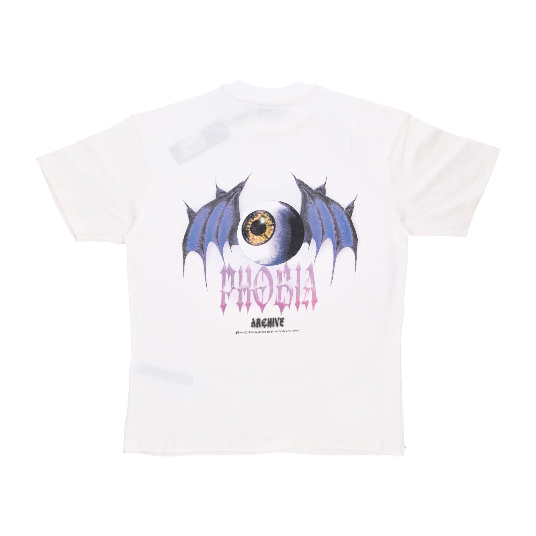 Maglietta Uomo Bat Eye Print Tee White/purple PH00629