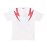 Maglietta Uomo Screaming Skulls Print Tee White/red PH00651