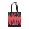 Borsa Di Tela Uomo Flames Shopper Bag Black/red VSA02007