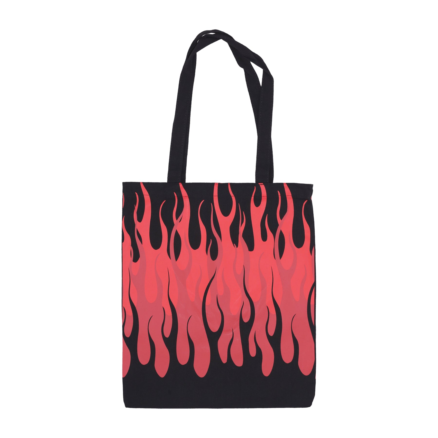 Borsa Di Tela Uomo Flames Shopper Bag Black/red VSA02007