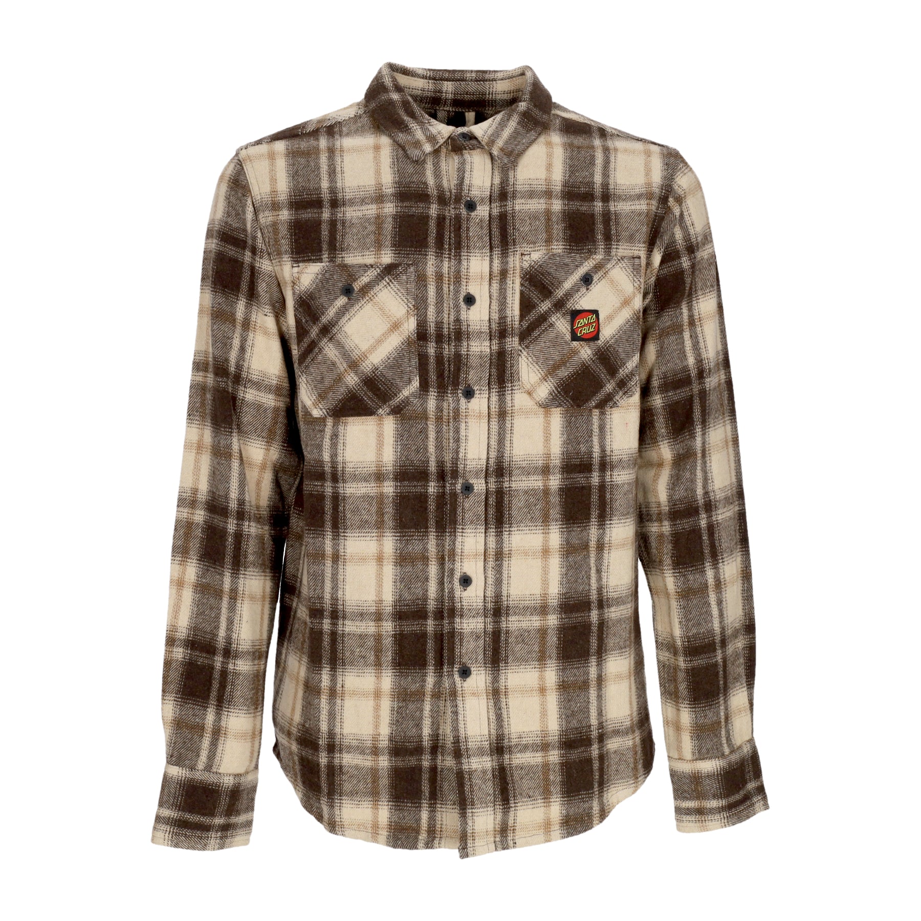 Camicia Manica Lunga Uomo Apex L/s Shirt Brown Check SCA-SHT-0683